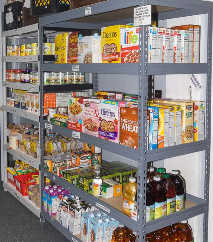 non-perishable food on shelf