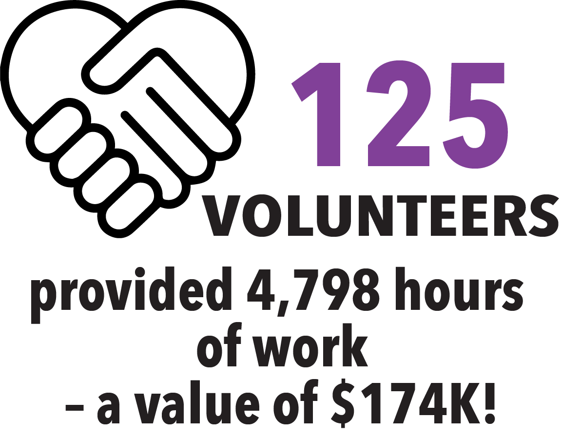 bags-delivered-stat Volunteer hours graphic