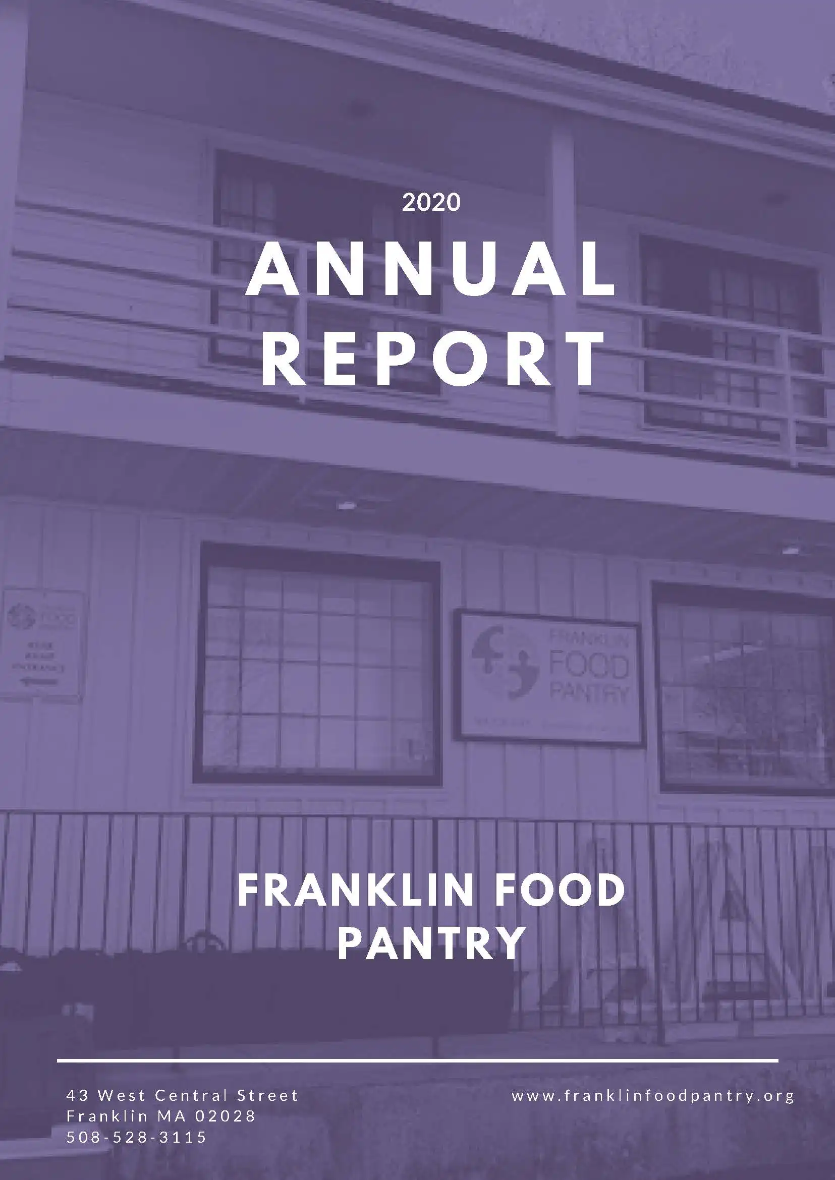 Franklin Food Pantry Annual Report 2020