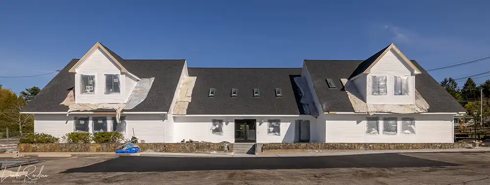 Food Pantry building painted white