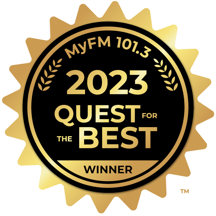 MyFM 101.3 2022 Quest Best Winner badge