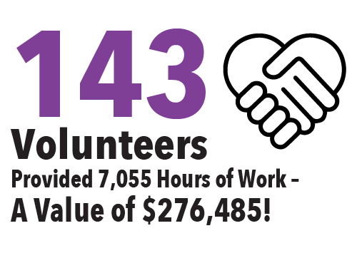 Volunteer hours graphic